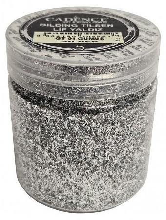 Cadence Metallic-Schnipsel Basteln GT-02 Antique Silver Dekoration 01 219 0002 0003