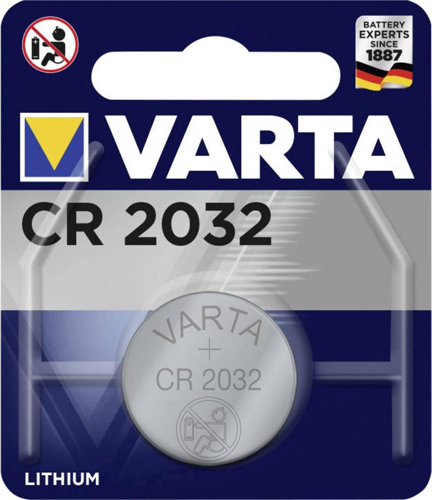 VARTA Knopfzelle CR1225 Lithium 3V - 1 Stück, Für Autoschlüssel, Fernbedienungen, Waagen, Kindersicher
