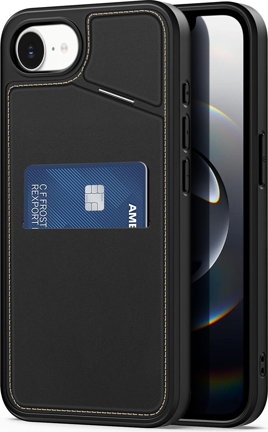 DUX DUCIS RAFI II MAG puzdro na mobilný telefón so stojanom kompatibilné s MagSafe vhodné pre IPHONE 16e čierne