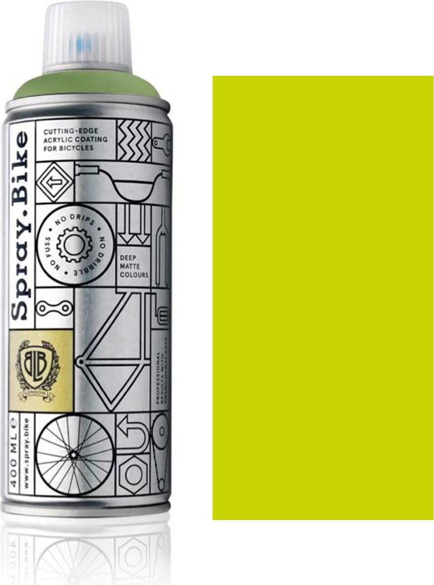 SPRAY.BIKE Fahrrad Lackspray Keine GRUNDIERUNG notwendig - Acryllack Spray 400 ml, Farbe:LimeHouse COSMOS-48109