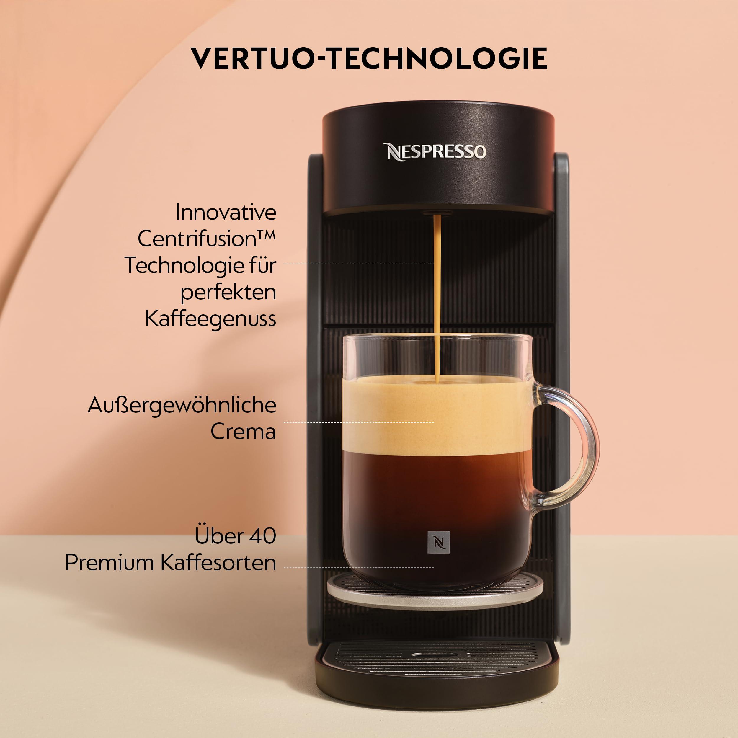 De'Longhi Nespresso DeLonghi Vertuo Up ENV200.GY inkl. 3 Kaffeesorten, Farbe:Anthracite/Schwarz 36413113248_B04