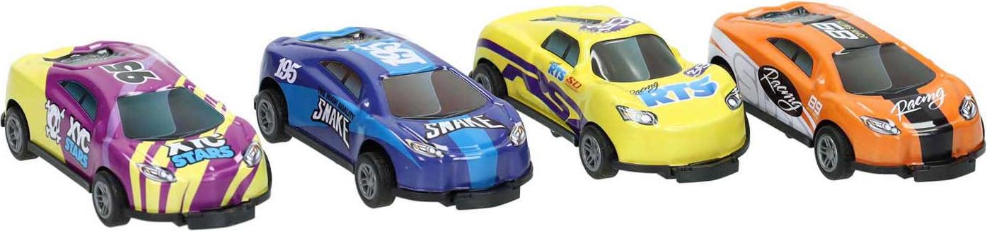 NoBrand Rennwagen-Backflip-Rückziehset – 4-tlg.