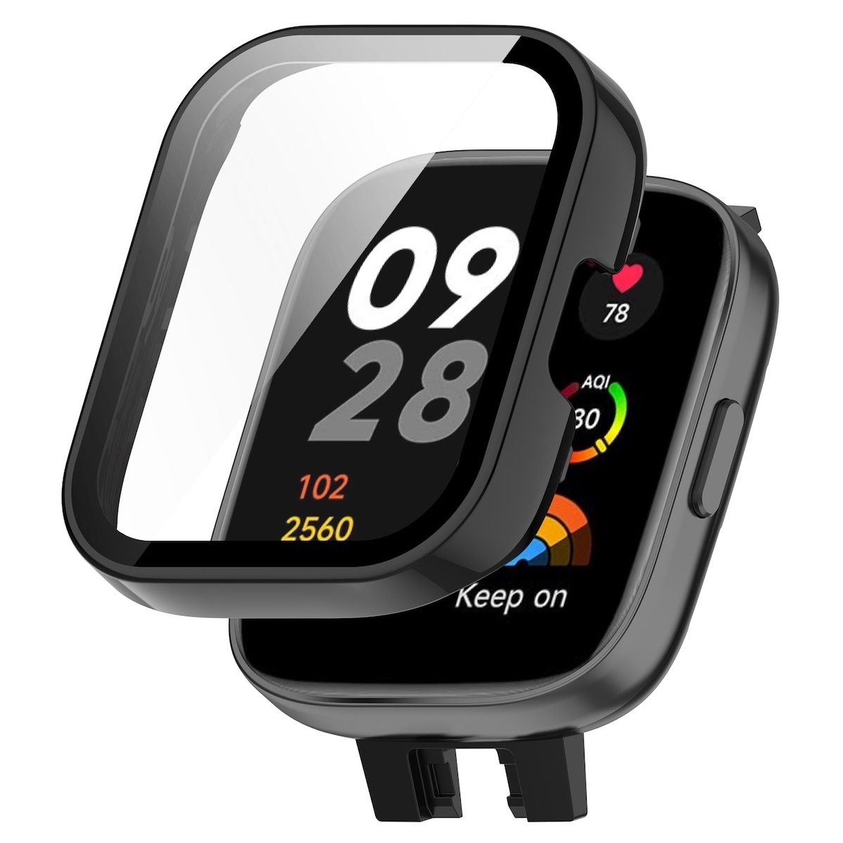 Full TPU Watch Black pre Xiaomi Redmi Watch 3 Cover Case Ochranný kryt