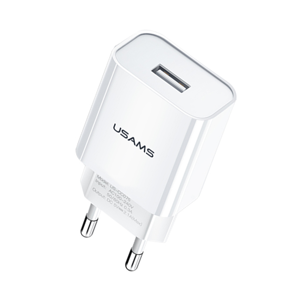 Usams Charger T18 1xUSB 2,1A Only Head