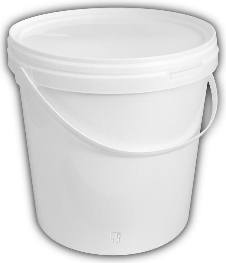 Leereimer mit Deckel 10 Liter weiß Putzeimer