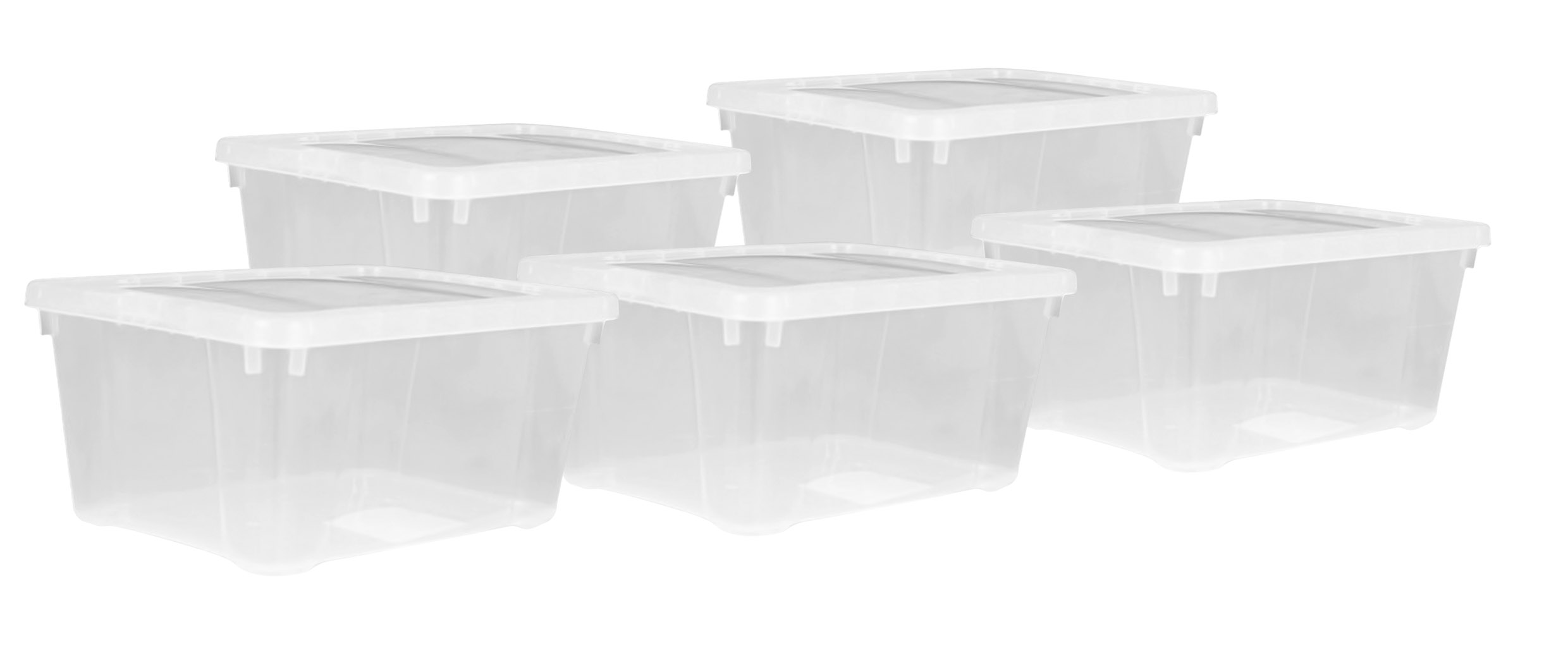 XXL Kunststoff Aufbewahrungsbox transparent - 24 Liter - Universal