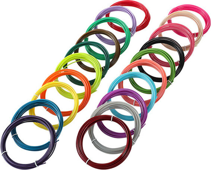 ASKSA 3D Stift Filament PLA 1.75mm 20 Farben für ODRVM, Tecboss, Lovebay, 3D Stift and 3D Druck Stift