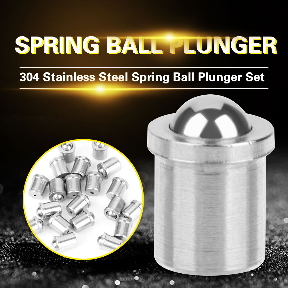 Cocosity 304 Edelstahl Präzision Positionierung Perlen Schraube glatt Frühling Ball Plunger( 4*5)