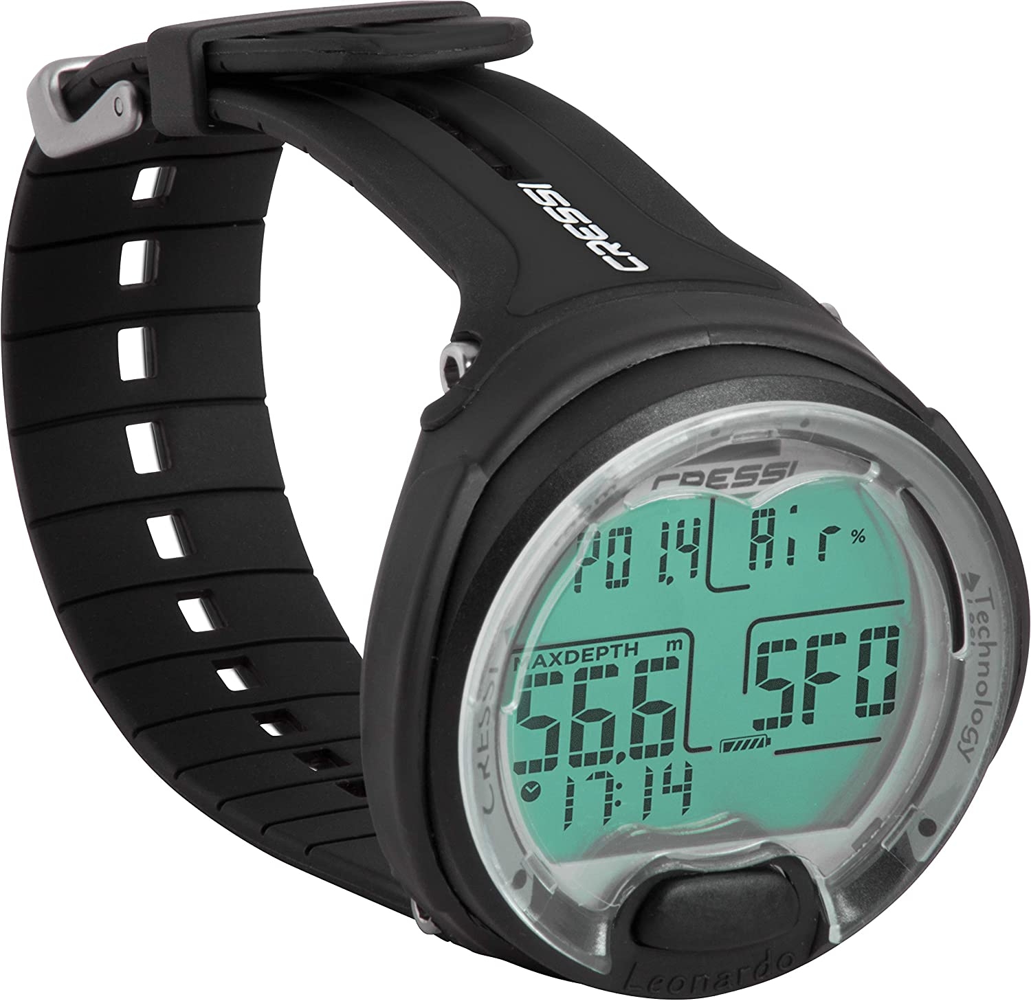 Cressi Tauchcomputer Tauchausrüstung Leonardo AirNitrox Scuba Modus für Taucher EKS770000