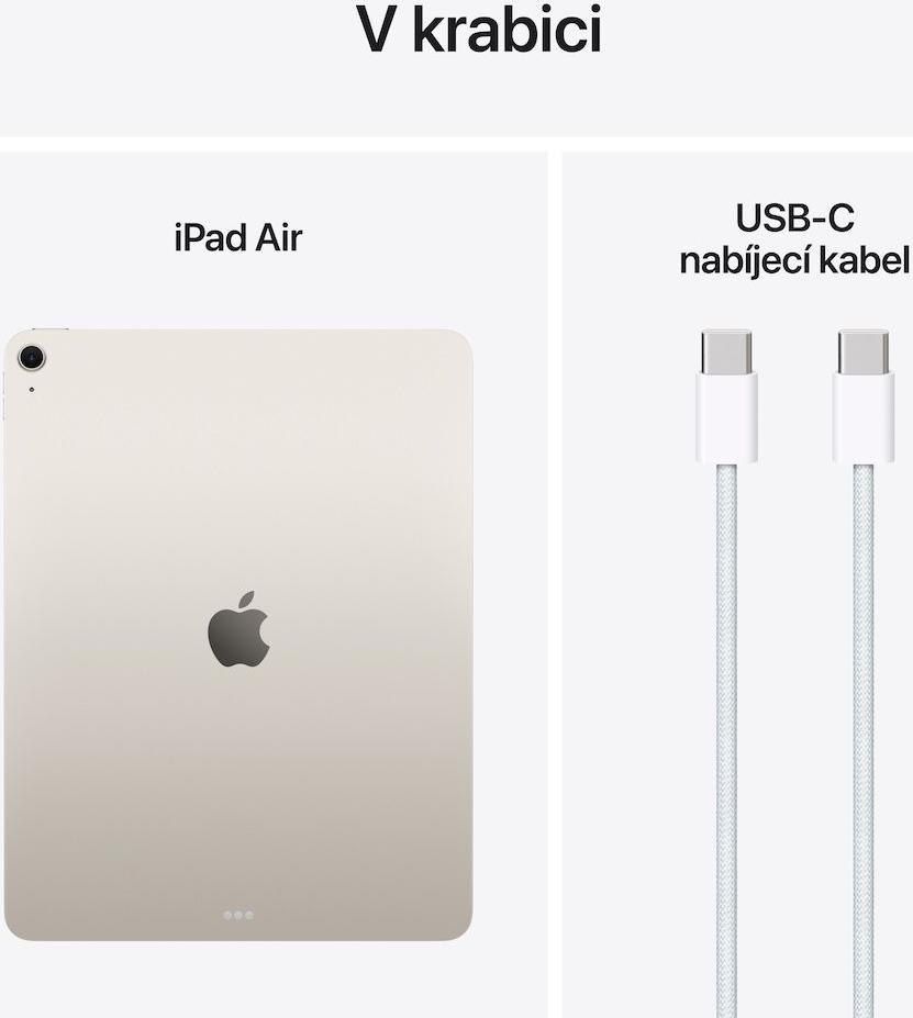 Apple iPad Air, 33 cm (13"), 2732 x 2048 px, 128 GB, 8 GB, iPadOS 18, Béžová
