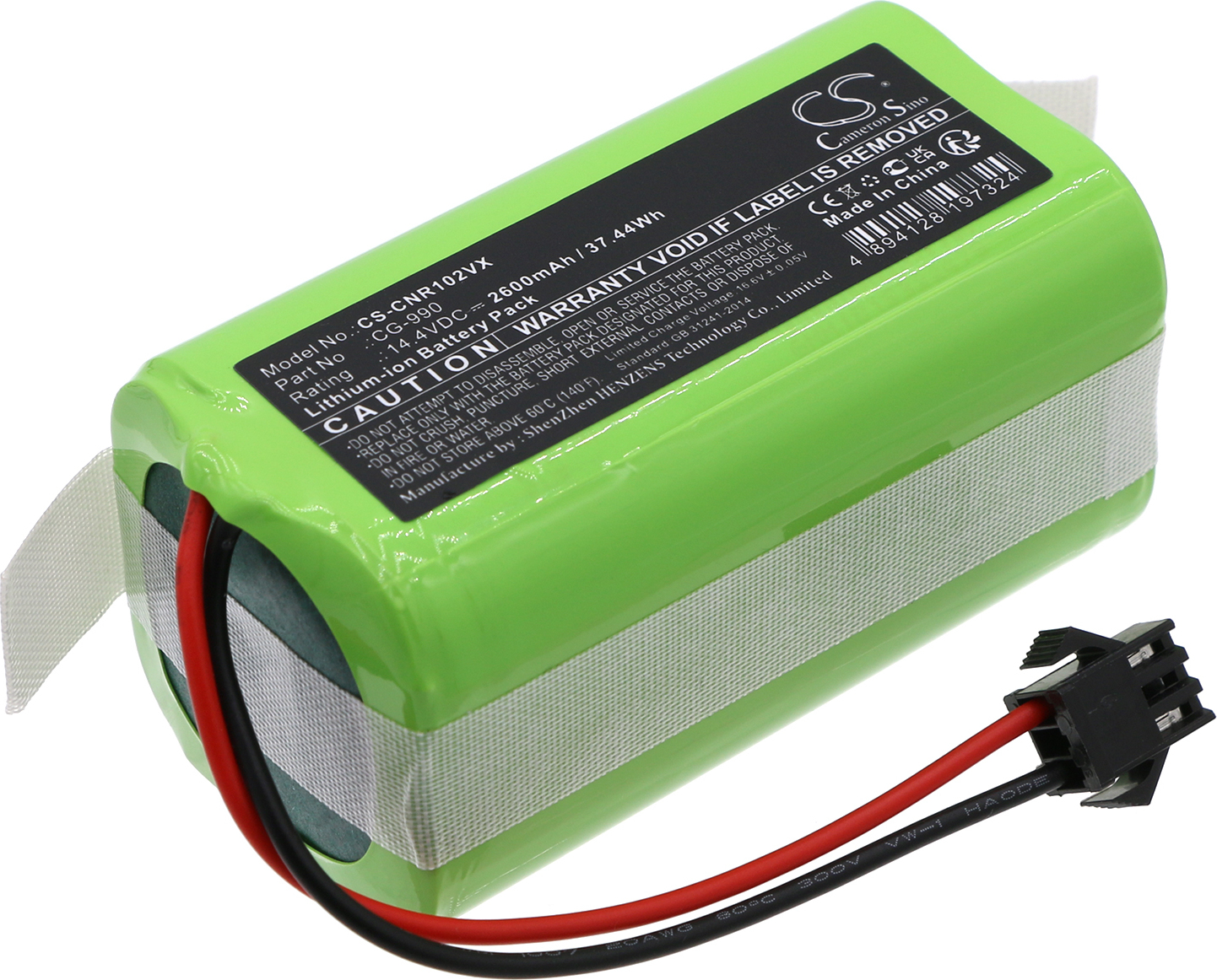 TECHTEK Akku Kompatibel mit [Infiniton] Cleaner 1020, Cleaner 1080, Cleaner 720 Ersetzt CG-990