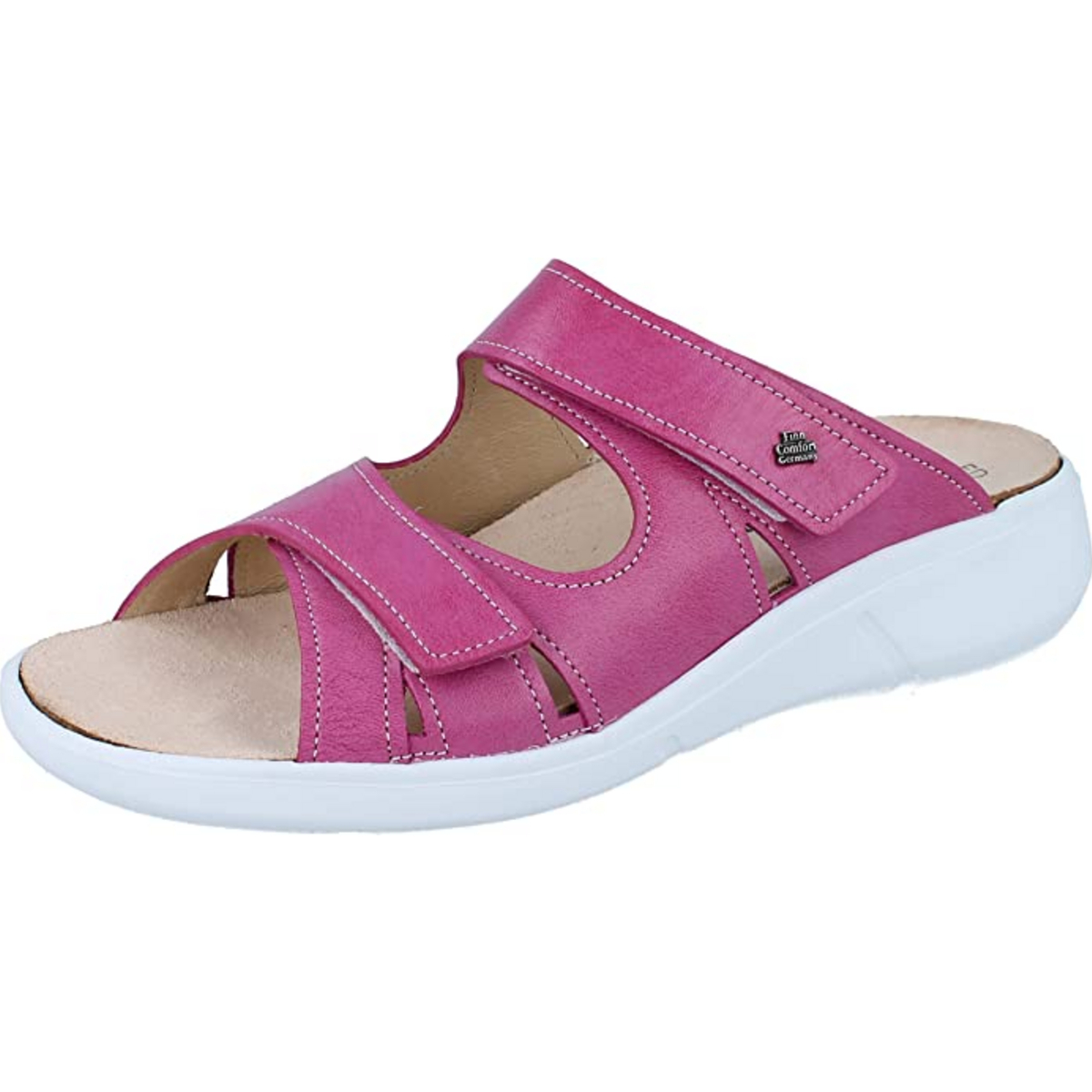 Finn Comfort Finn Comfort Palau dámske papuče z ružovej kože