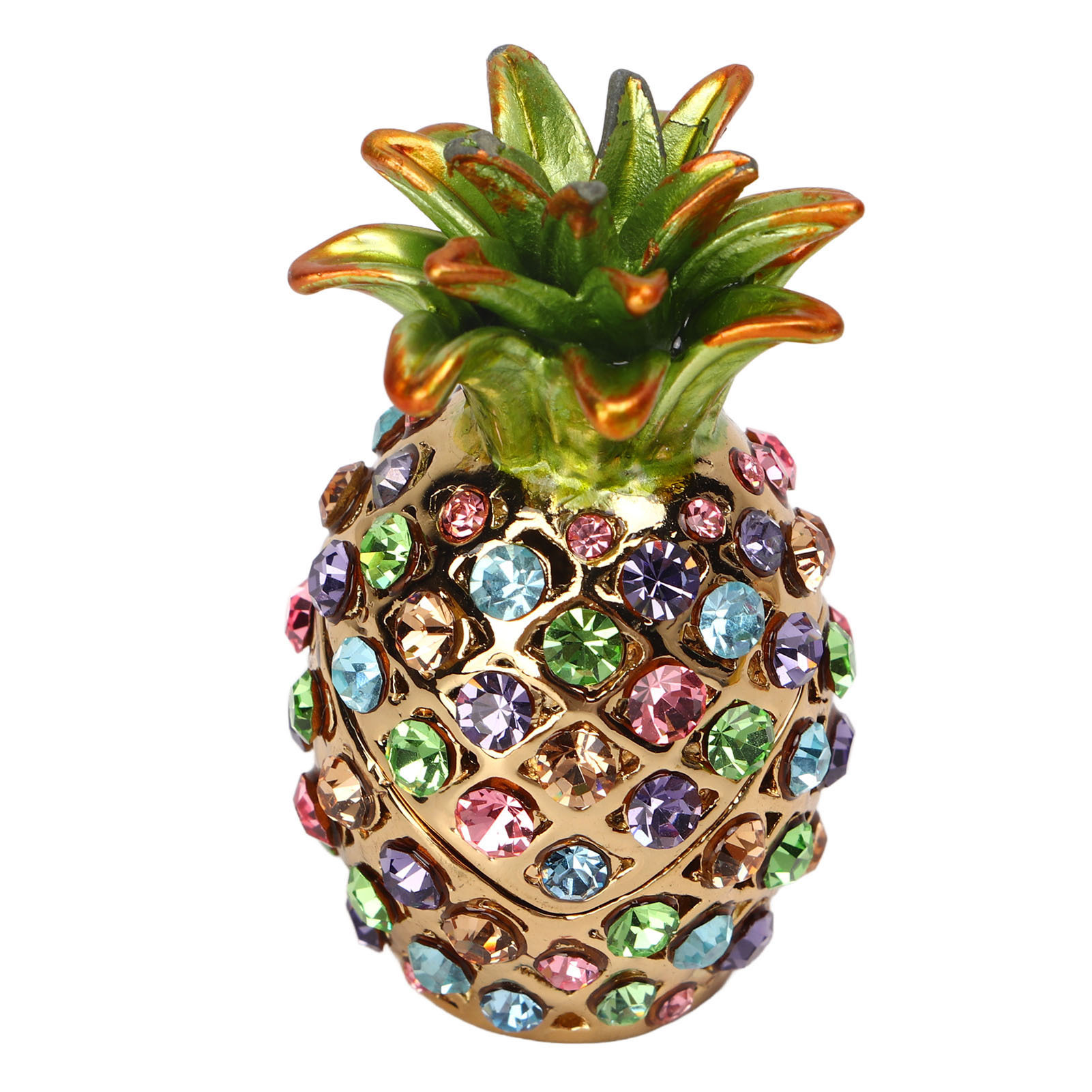 Cocosity Ananas-Schmuckkästchen,Schmuckkästchen,Metall-Schmuckkästchen,Andenkenkästchen,Metall-Schmuckkästchen,Obst-Schmuckkästchen