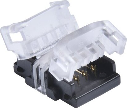 DOTLUX Klemmverbinder Streifen zu Streifen 4-polig für LED-Streifen 10mm RGB IP20 Set 5 Stück