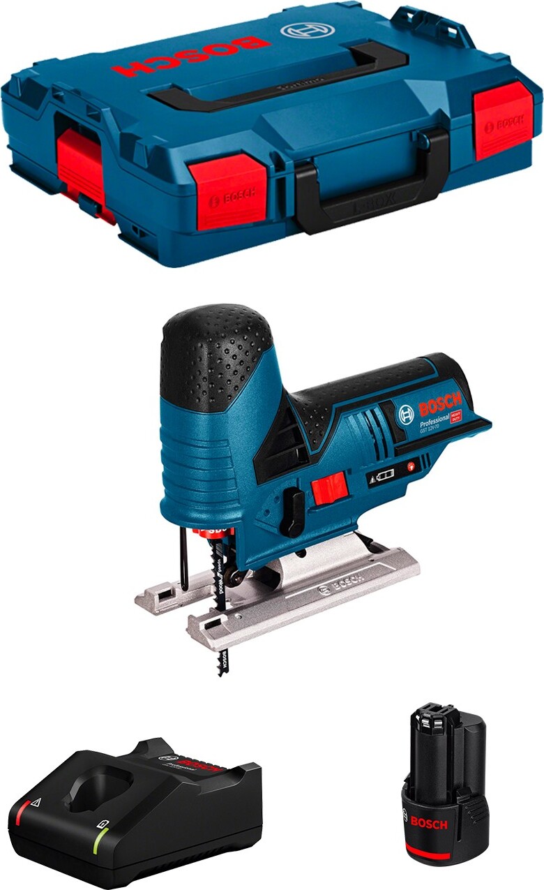 Stichsäge BOSCH GST 12V-70 (1 x 3,0 Ah + GAL12V-40 + L-Boxx 102)