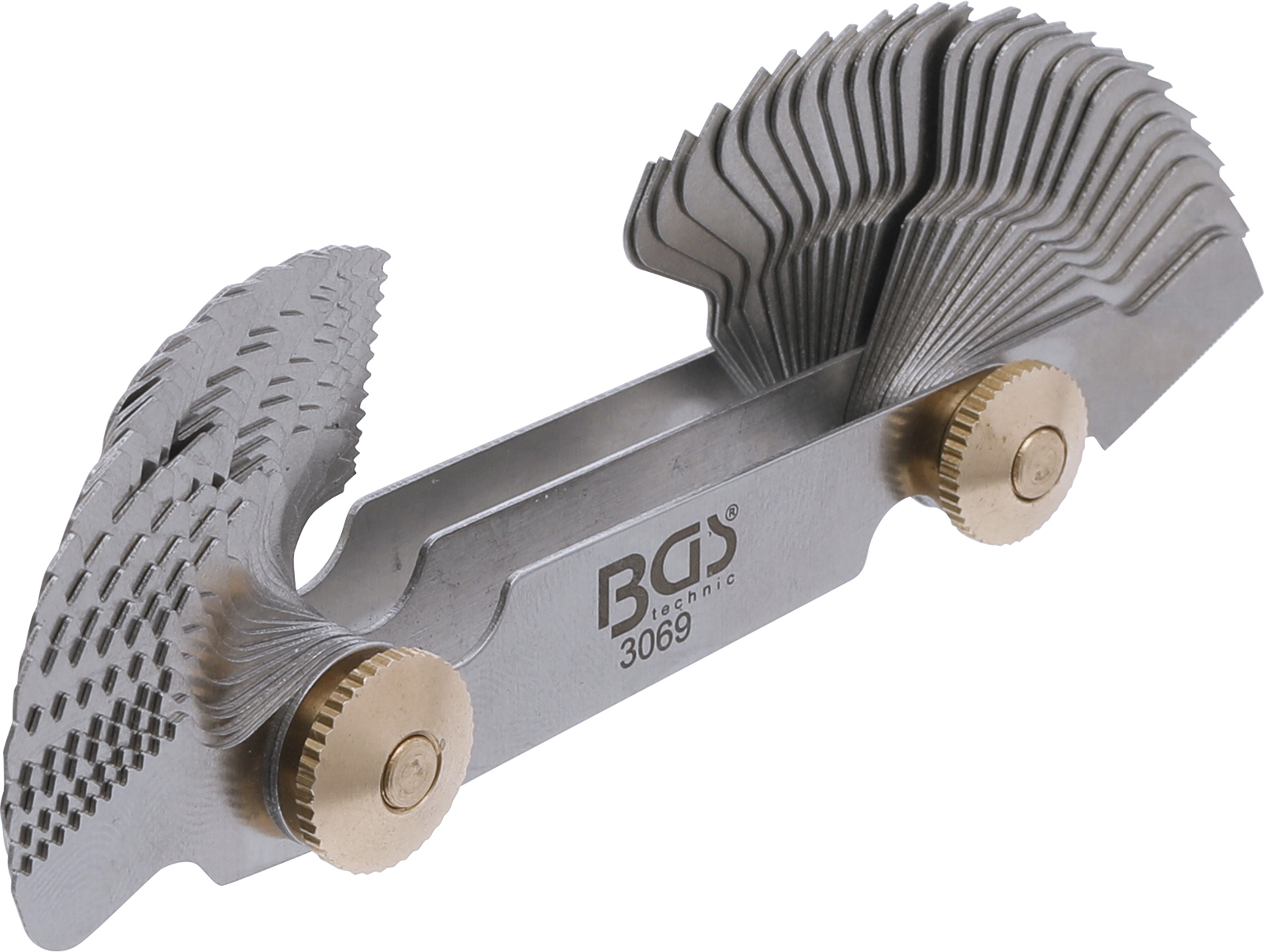 BGS technic BGS 3069 Gewindeschablonen, 52 Blatt, 0,25-6,0 mm + 4-62 Whitworth