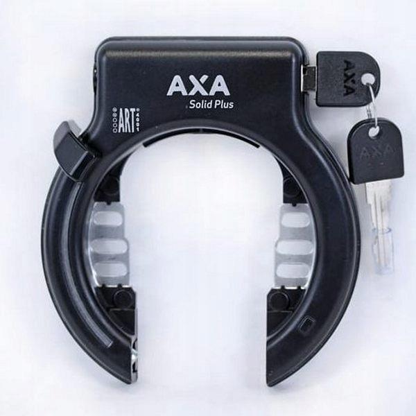 AXA Solid Black Fahrradschloss | Stufe 7 | Schwarzes Fahrradschloss