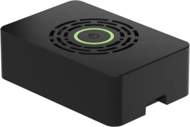 OKdo Power Hat Gehäuse mit Netzschalter für Raspberry Pi 4B schwarz