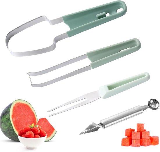 Famanu 3-in-1 Melonenschneider und Obstschneider - mit Antirutschgriff SHSHOP