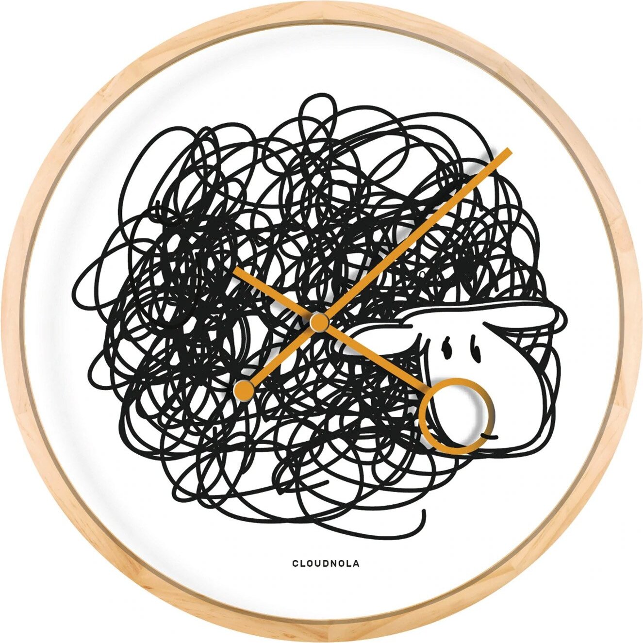 Cloudnola SKU0092 Wanduhr Art Schaf
