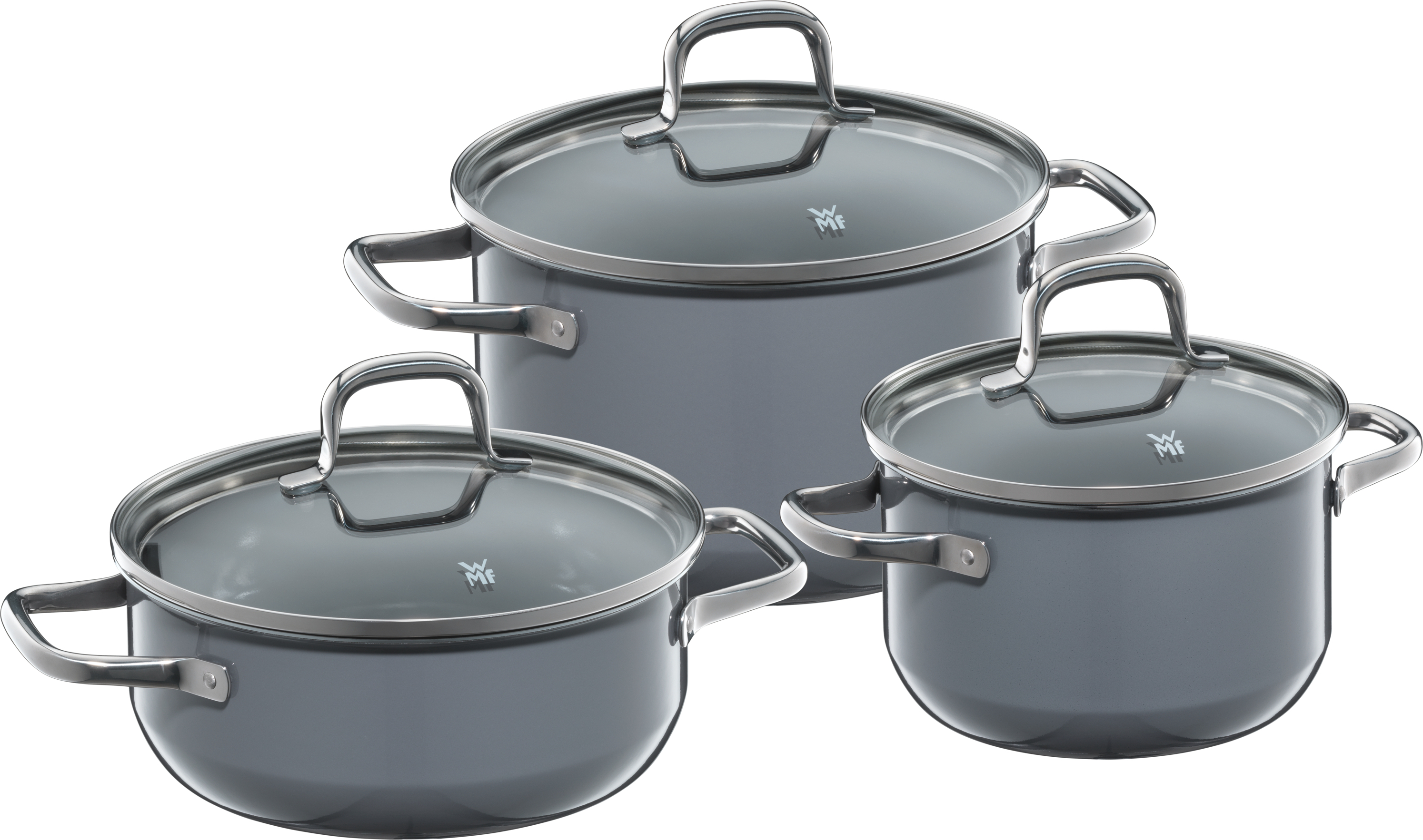 WMF WMF Fusiontec Essential sada hrncov, 3-dielna Calm Grey 3201112796