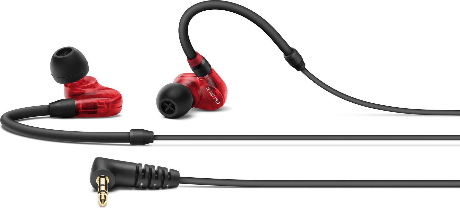 Sennheiser IE 100 PRO káblové slúchadlá do uší Music Red, priesvitné