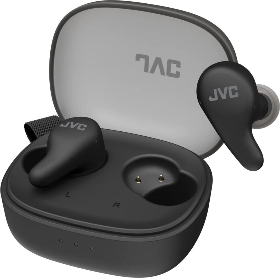 JVC HA-A23T-B-U, True Wireless Stereo (TWS), Hovory / hudba / šport / bežné, 20 - 20000 Hz, 4,5 g, Slúchadlá s mikrofónom, Čierna