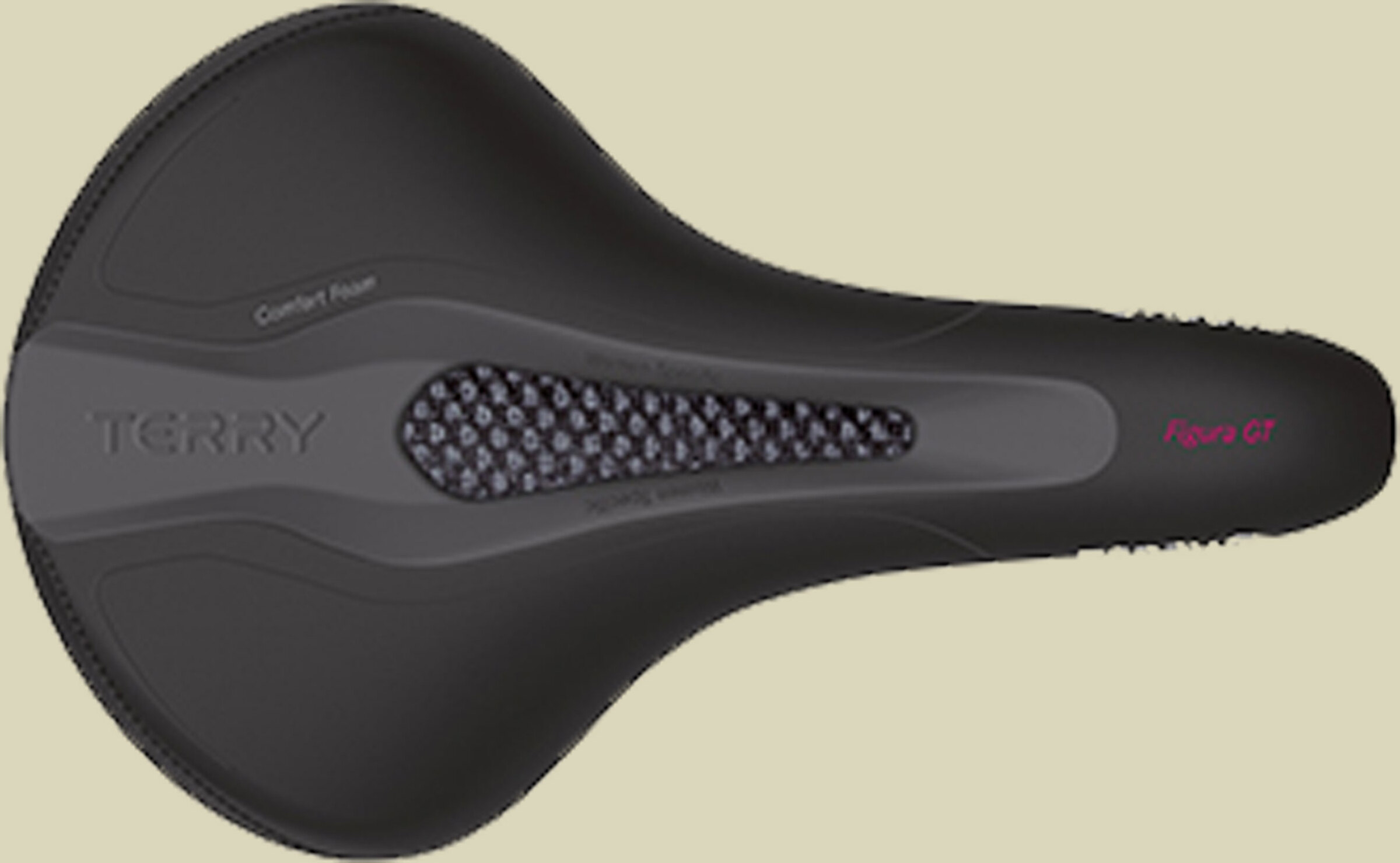 Sella Bici Donna Terry Figura GTC Max Gel – Comoda Per MTB E Città – Nero