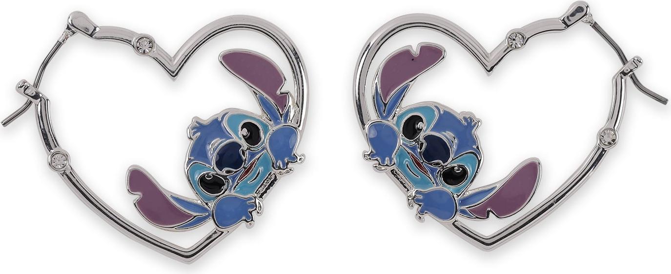 Peershardy Stitch - 1 Para Srebrzystych Kolczyków Haert Huggie