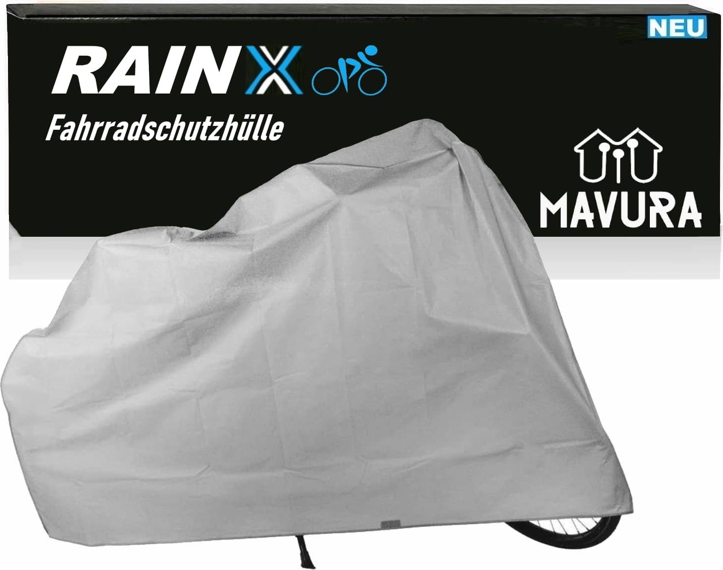 Copertura Bici Impermeabile Resistente Alle Intemperie - Telo Protettivo Per Bici Da Città, E-Bike, MTB Con Borsa Di Trasporto - 5
