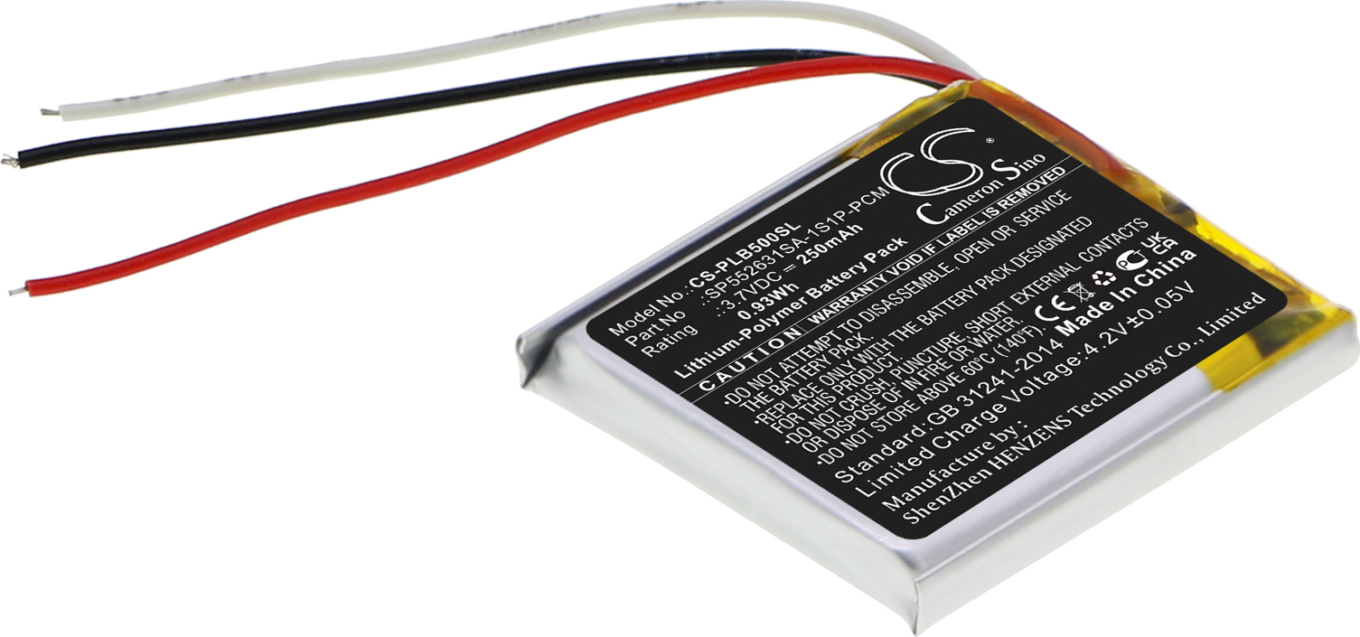 TECHTEK Akku Kompatibel mit [Plantronics] 9313SW, BackBeat 500, BackBeat 505, BackBeat FIT 505 Ersetzt SP552631SA-1S1P-PCM