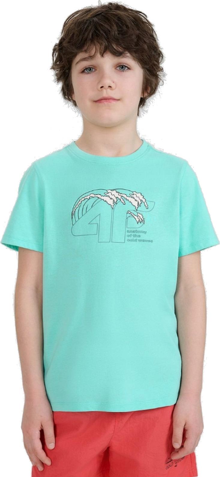 Jungen T-Shirt 4F M1917 Mint Baumwolle Größe: 128