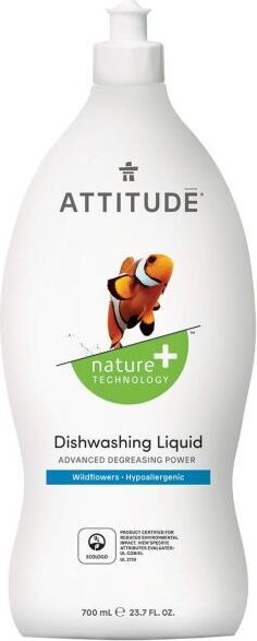 Attitude One Spülmittel Wildblumen ATTITUDE Pflanzenbasiert Biodegradierbar