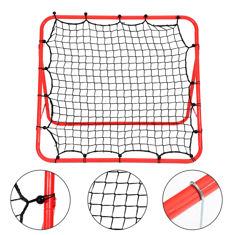 Jopassy Fußball Rebounder klappbar Kickback Tor Verstellbar in 5 Stufen Rückprallwand Netz für Trainingsübungen - Schuss - Techniktraining RL-SG8830-1-OTt