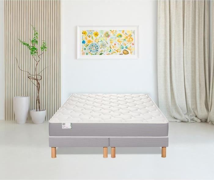 Matratze 90 x 190 cm, SIMMONS, Höhe 22 cm, Taschenfederkern, FullSpring Suspension, No Flip, Hergestellt in Frankreich 2642834