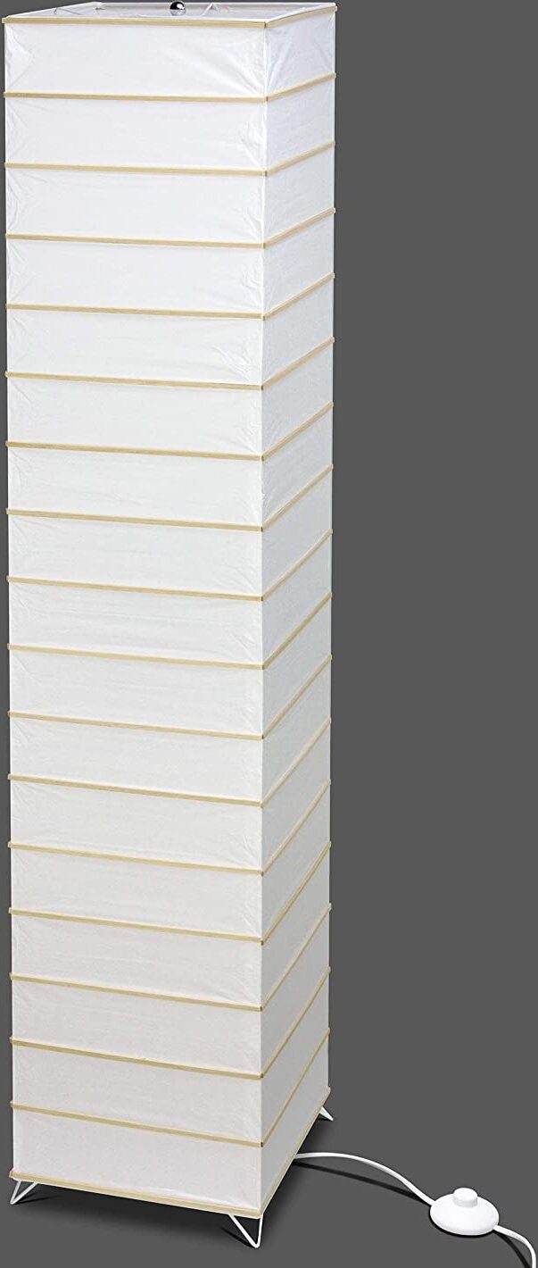 Trango Reispapierlampe "Europa" weiß 1214