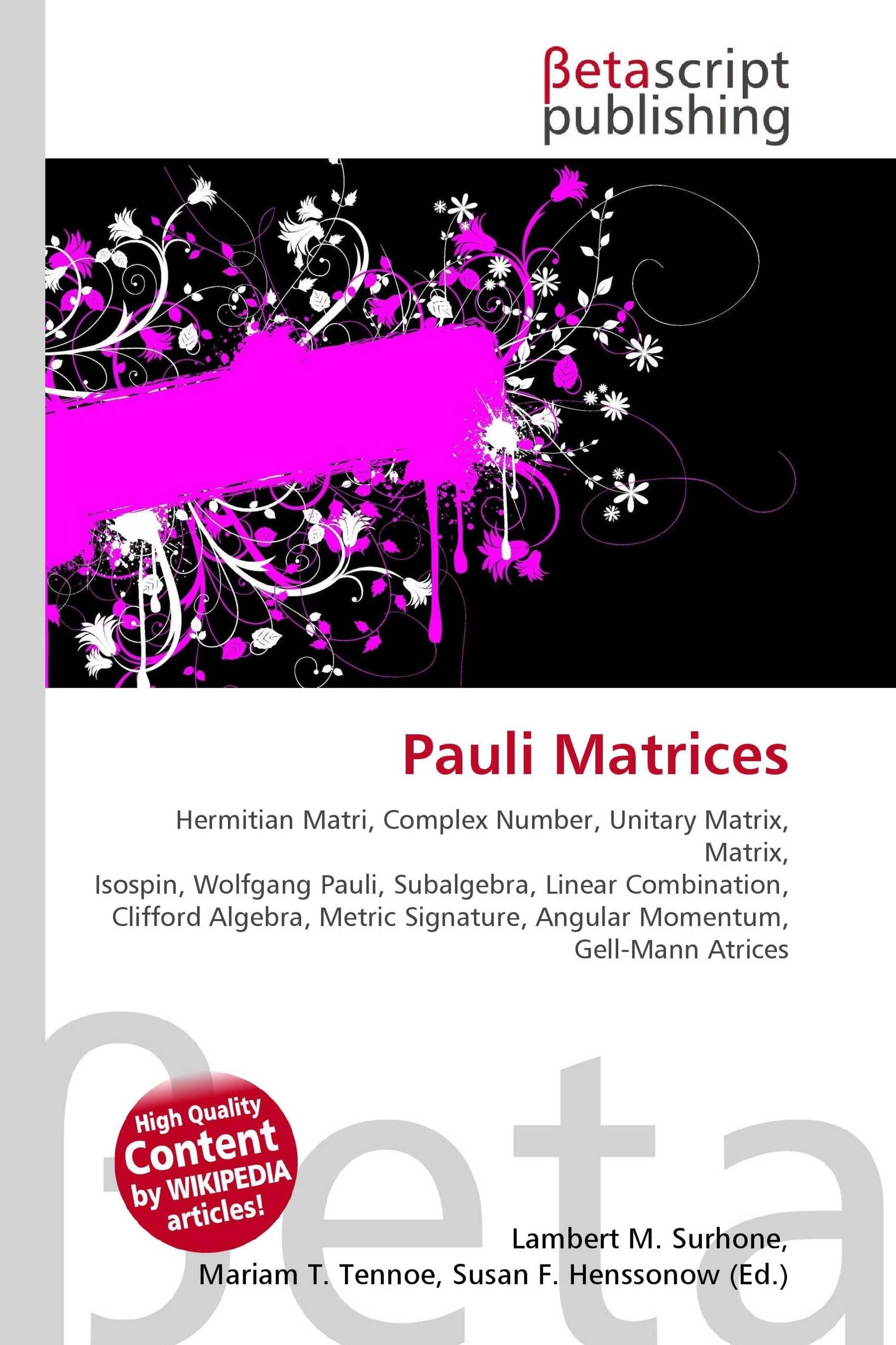 OMNISCRIPTUM Pauli Matrices