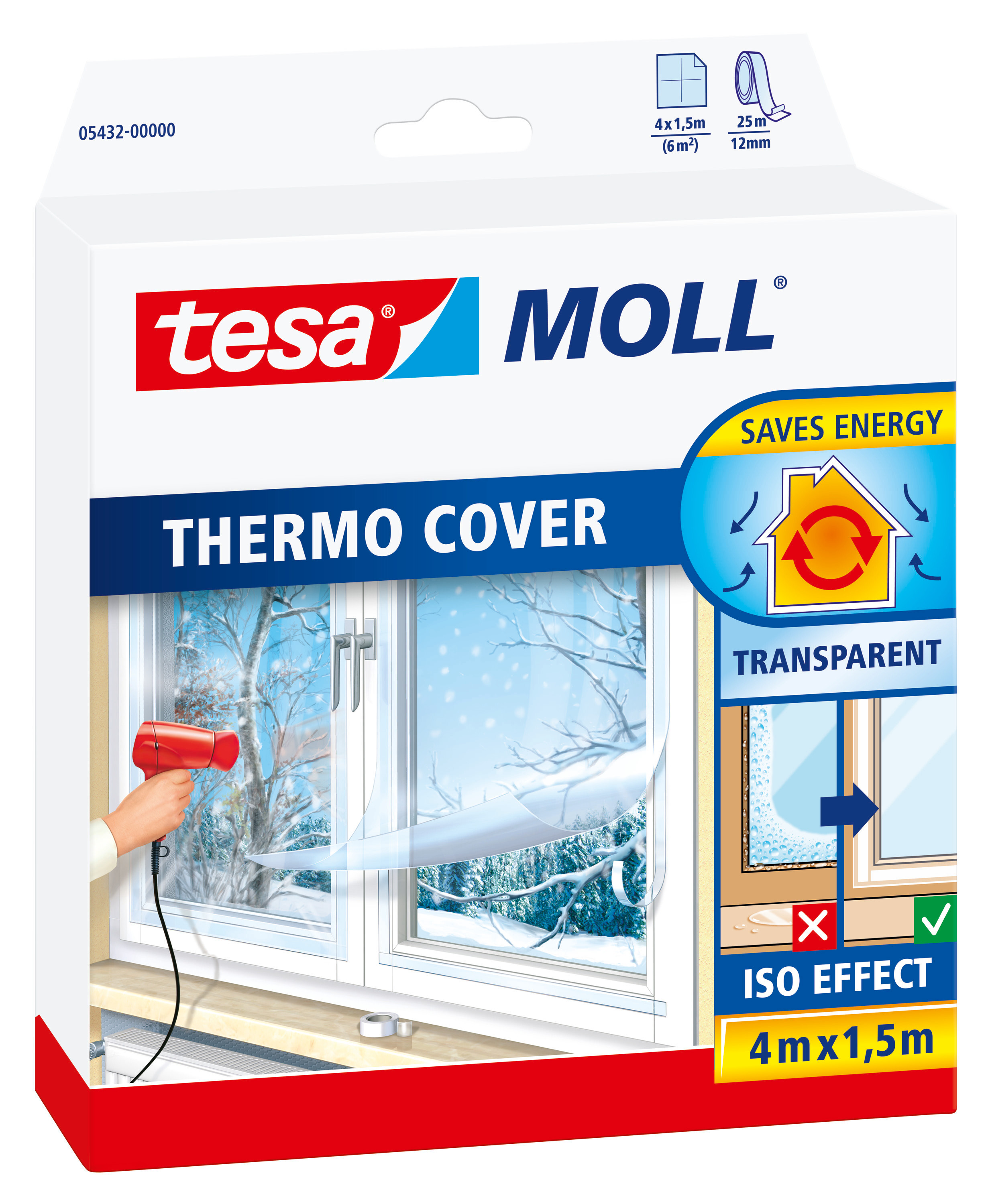 tesamoll Thermo Cover Isolierfolie Fenster (1