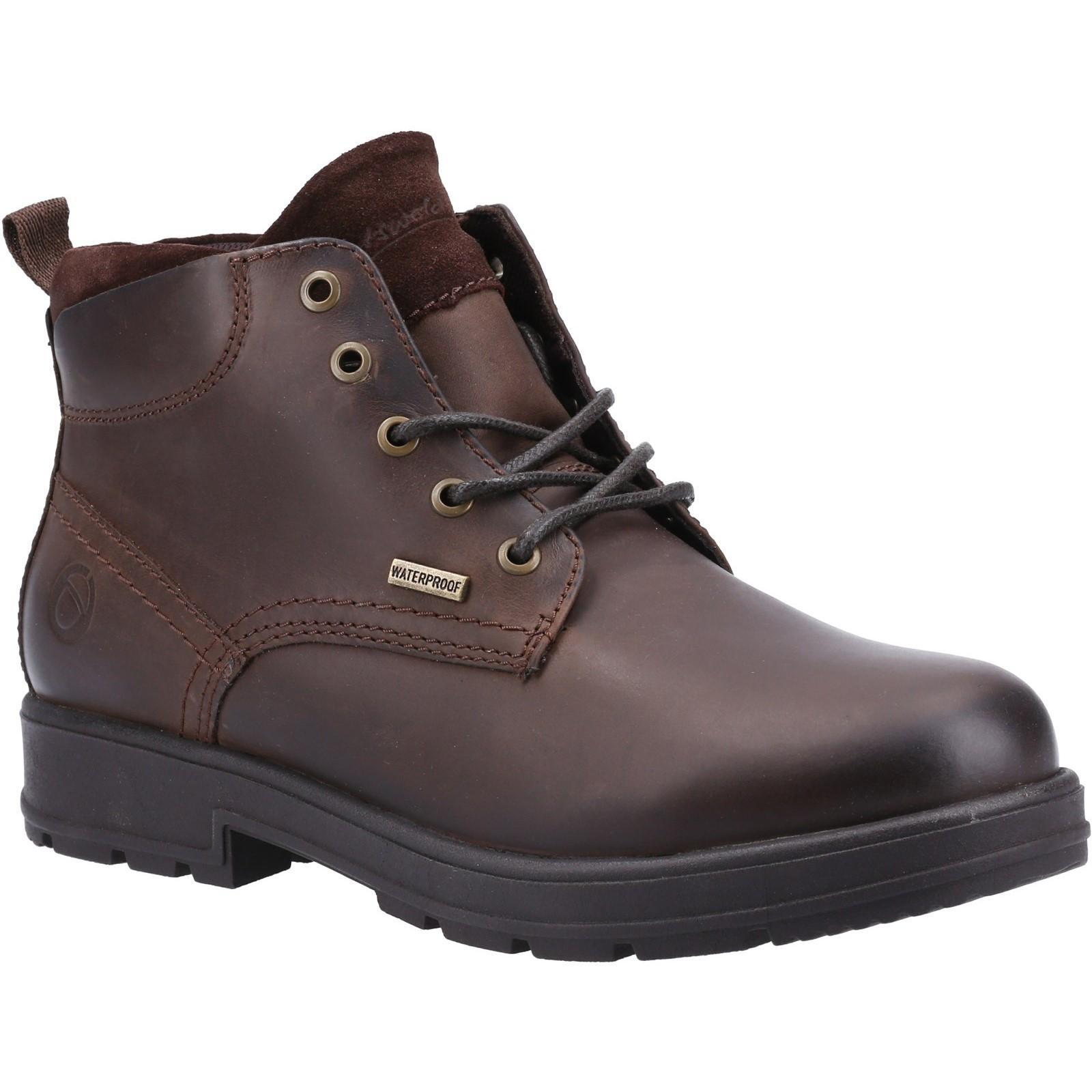 Cotswold - Pánske šnurovacie topánky "Winson", kožené FS8289 (40,5 EU) (Brown)