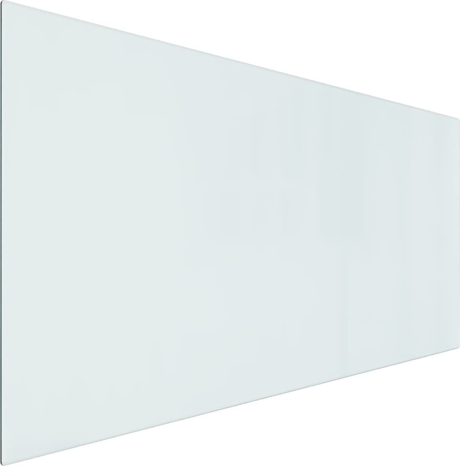 Lastra Di Vetro Temperato Per Caminetto 120x60 Cm - Spessore 8 Mm, Resistente Al Calore, Capacità 250 Kg