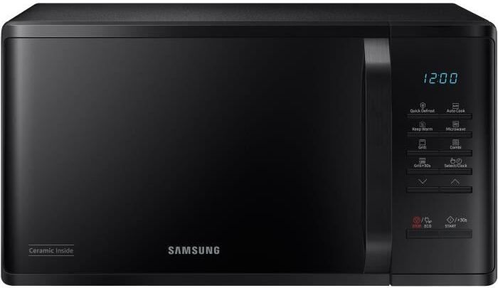 Mikrovlnná rúra Samsung MG23K3513AK, 23 l, gril, 800 W, keramický smaltovaný vnútorný priestor, čierna