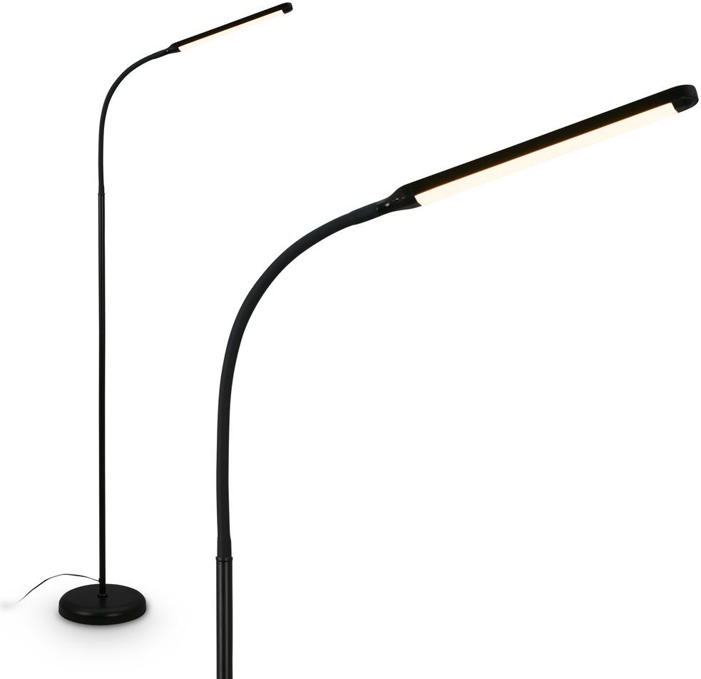 Briloner LED Stehlampe Touch Dimmbar Warmweiß Schwenkbar Leselampe 135,2cm Schwarz