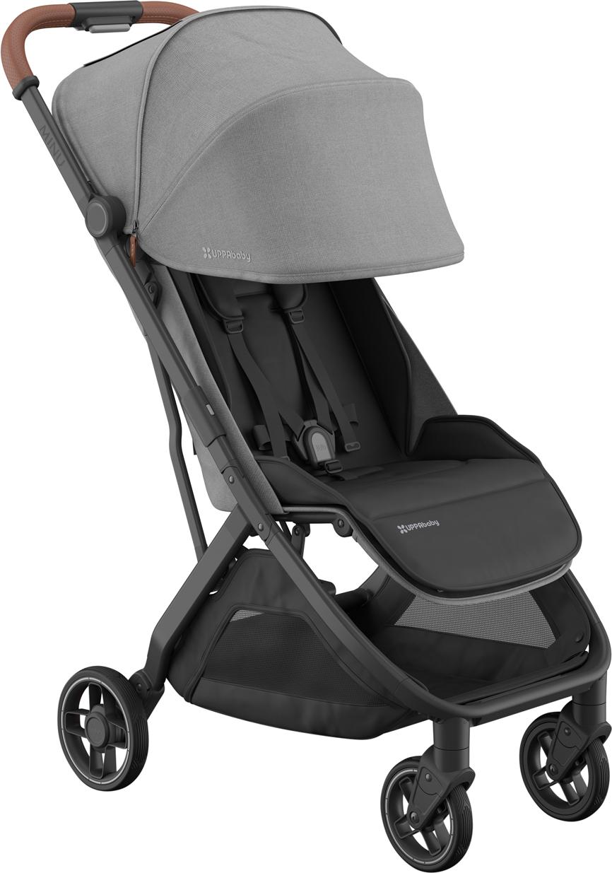 UPPAbaby Buggy - MINU V3 - Greyson Carbon Rahmen Mit Braun Leder | UPPAbaby