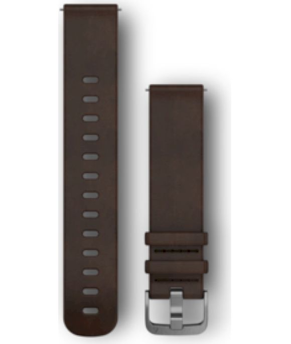 Garmin - Náhradný náramok - Náhradný náramok vivomove HR kožený tmavohnedý (20 mm) - 010-12691-01