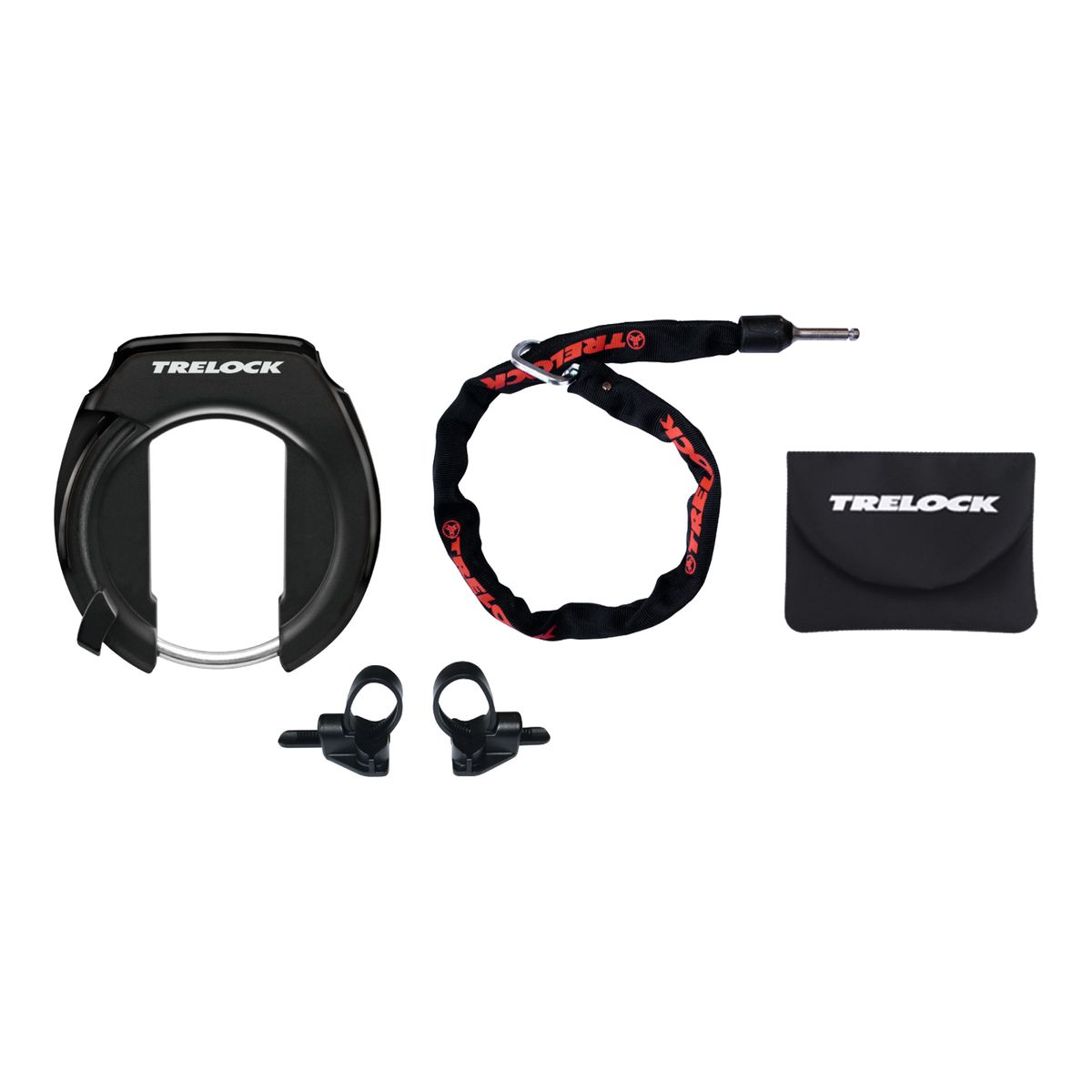 Trelock Rahmenschloss Set RS 351 P-O-C/ZR 355 SET schwarz, 100 cm / Ø 6 mm VN-9663