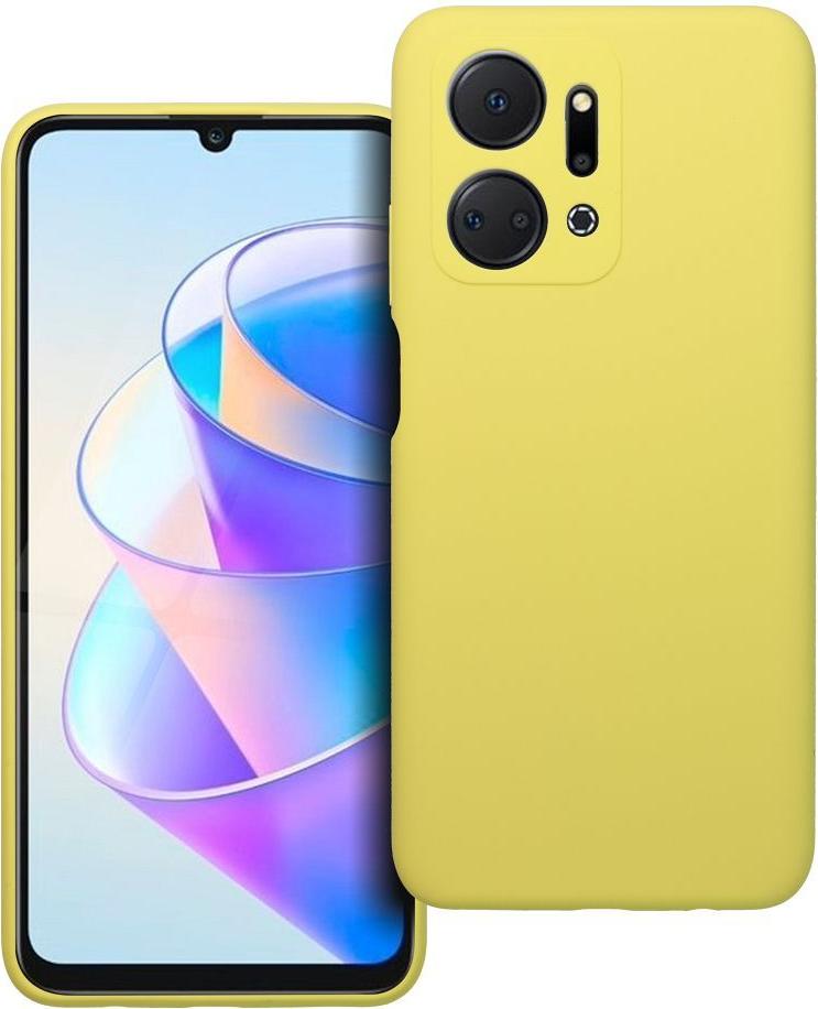 SILIKÓNOVÝ 2mm kryt na mobilný telefón vhodný pre HONOR X7A žltý