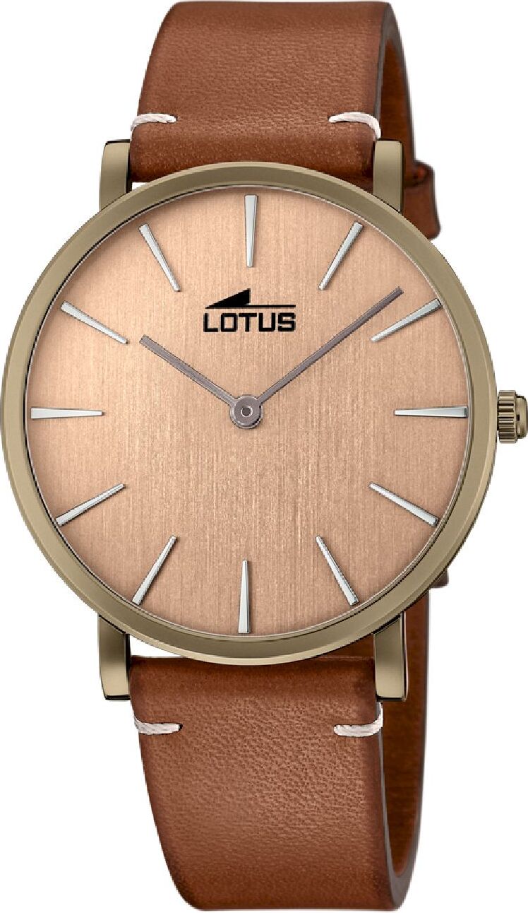 Lotus Armbanduhr 18783/2 Lederarmband braun