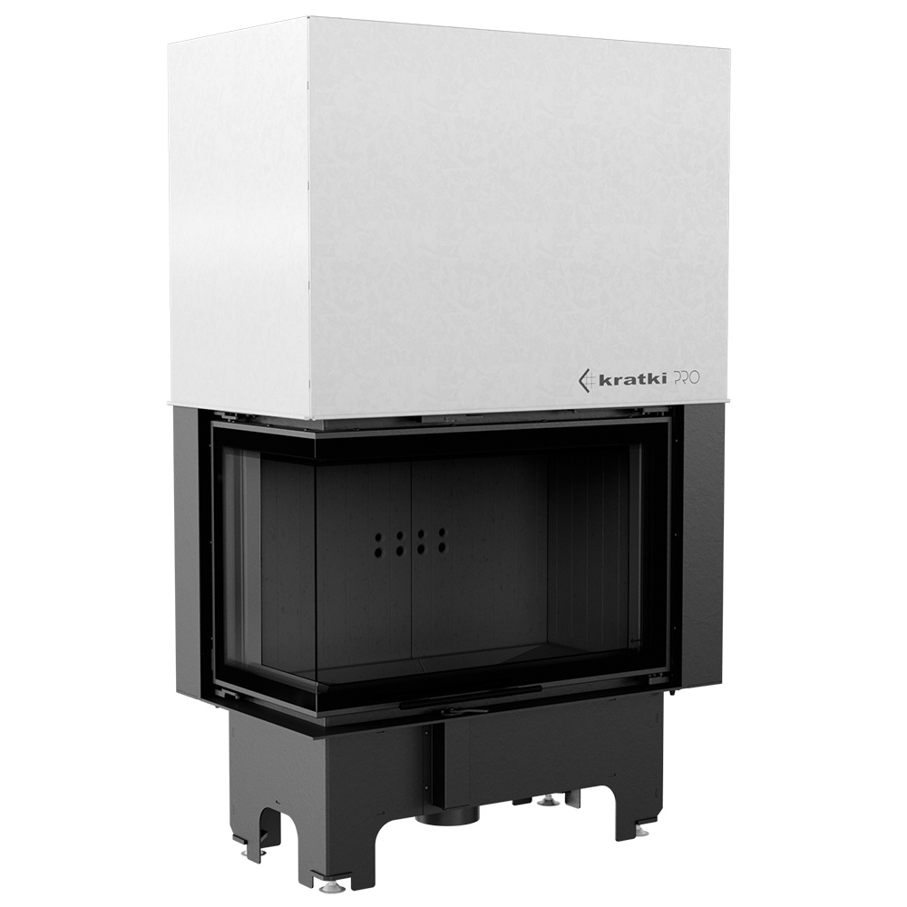 Oceľový krb VNL 810/410 14 kW Ø 200 Čierne