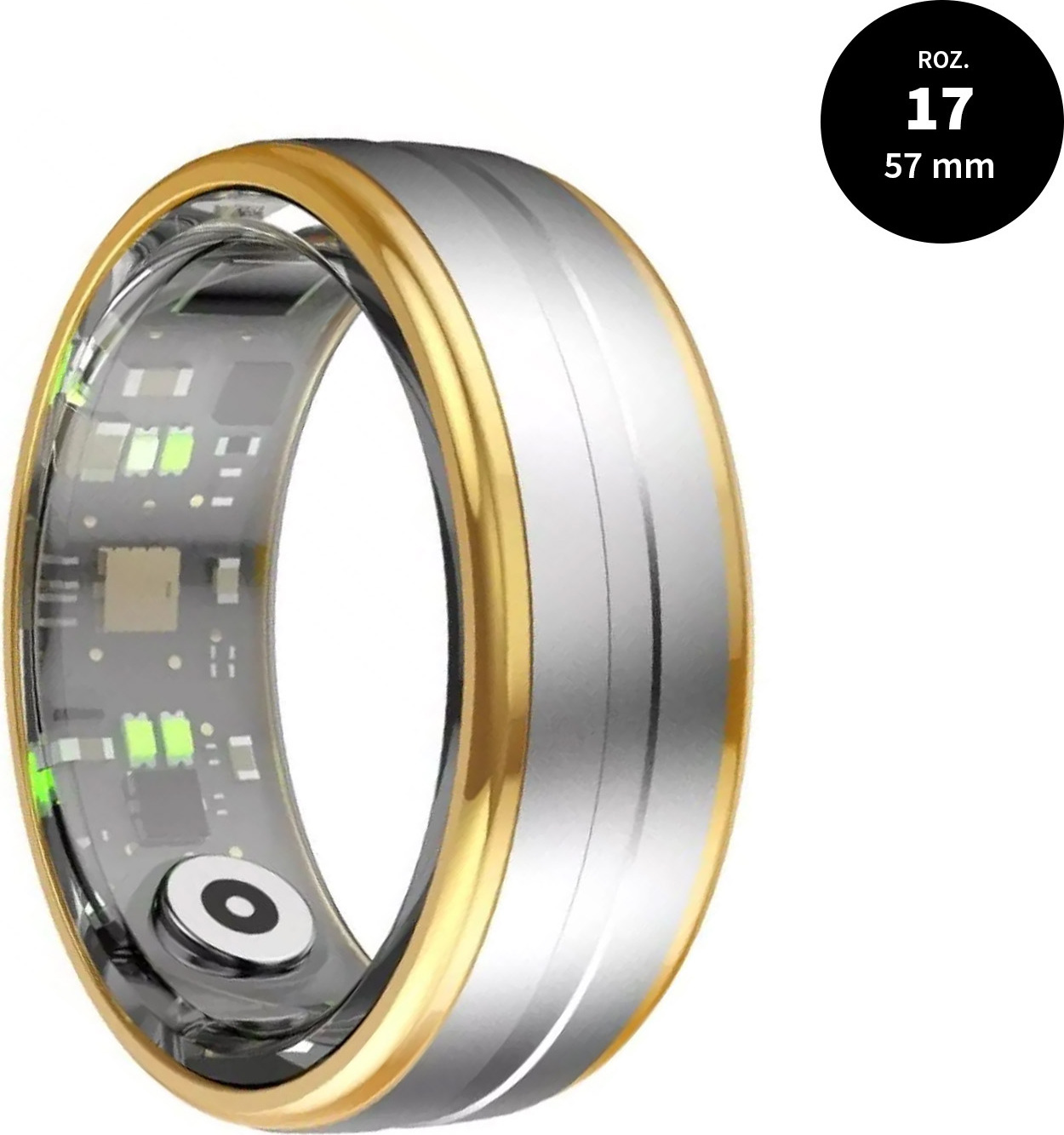Smartring Rubicon R06 Silver Gold S8, veľkosť 17