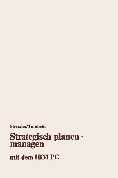 Gabler Strategisch planen · managen mit dem IBM PC